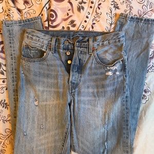 501 high rise Levi’s skinny jeans